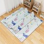 Covoras de joaca, Bebe Stars, Pliabil, Impermeabil, 150 x 150 cm, BPA Free, Conform cu standardul european de securitate EN71, Multicolor - 4