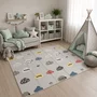 Covoras de joaca, Bocioland, Forest Road, Pliabil, Protectie impotriva loviturilor, Dimensiune mare, 180 x 150 cm, Cu Imprimeu pe ambele parti, Potrivit pentru utlizare atat in interior, cat si in exterior - 5