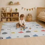 Covoras de joaca, Bocioland, Forest Road, Pliabil, Protectie impotriva loviturilor, Dimensiune mare, 180 x 150 cm, Cu Imprimeu pe ambele parti, Potrivit pentru utlizare atat in interior, cat si in exterior - 9
