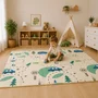Covoras de joaca, Bocioland, Forest Road, Pliabil, Protectie impotriva loviturilor, Dimensiune mare, 180 x 150 cm, Cu Imprimeu pe ambele parti, Potrivit pentru utlizare atat in interior, cat si in exterior - 11