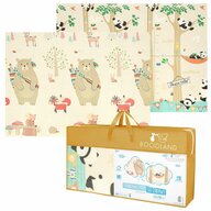 Covoras de joaca, Bocioland, Panda, Pliabil, Protectie impotriva loviturilor, Dimensiune mare, 180 x 150 cm, Cu Imprimeu pe ambele parti, Potrivit pentru utlizare atat in interior, cat si in exterior