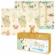 Covoras de joaca, Bocioland, Panda, Pliabil, Protectie impotriva loviturilor, Dimensiune mare, 180 x 150 cm, Cu Imprimeu pe ambele parti, Potrivit pentru utlizare atat in interior, cat si in exterior