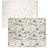 Covoras de joaca, FreeON, Magic Road, Cu doua fete, Pliabil, Protectie impotriva loviturilor, 200x150 cm, 0 luni+, Multicolor