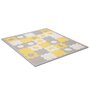 Set 30 piese puzzle, Kinderkraft, Lunop Shapes, Pentru covoras educational sau alte forme, Spuma, 31,5 x 31,5 cm/bucata, Dimensiune maxima covoras 185 x 185 cm, Yellow - 2