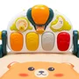 Covoras educational, Baby Mix, Zoo Mat, Cu panou multimedia si bara cu jucarii zornaitoare, Cu melodii,  Conform cu EN 71, 50 x 50 x 80 cm, 0 luni+, Portocaliu - 4
