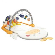 Covoras educational, Bebe Stars, Cu panou cu melodii si lumini, Bara cu jucarii zornaitoare, Piano Ducky