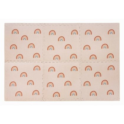 Covoras puzzle, Free2Play, Pentru copii, Din spuma, 121 x 178.5 cm, 6 bucati, 36 luni+, Rainbow