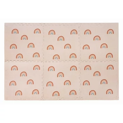 Covoras puzzle, Free2Play, Pentru copii, Din spuma, 121 x 178.5 cm, 6 bucati, 36 luni+, Rainbow