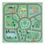 Covoras puzzle, Free2Play, Pentru copii, Din spuma, 91x91 cm, 9 bucati, 36 luni+, Road - 1