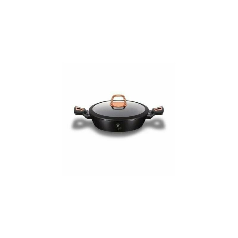 Berlinger haus - cratita cu capac 28 cm, 3.8 litri, black rose collection, , bh 1640