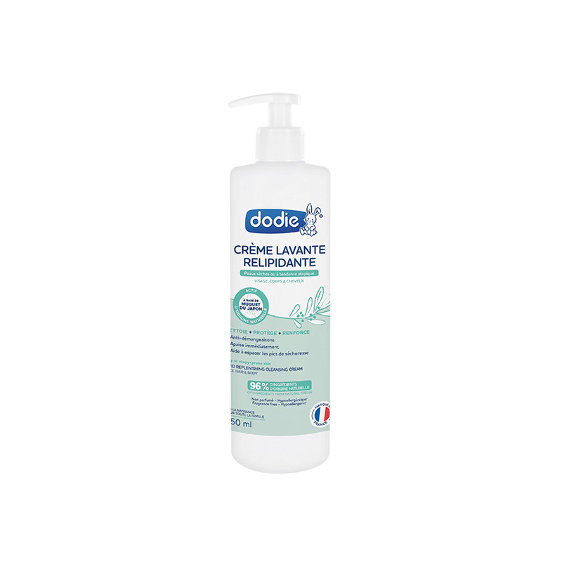 Crema de spalare relipidanta dodie pentru piele atopica si uscata 3-in-1, 96% ingrediente de origine naturala, 450 ml