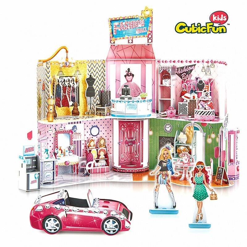 Cubic fun - puzzle 3d + stickere mall 157 piese