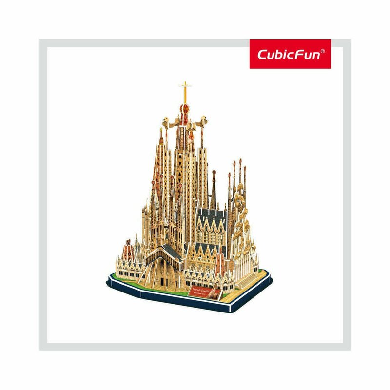 Cubic fun - puzzle 3d+brosura-sagrada familia 184 piese