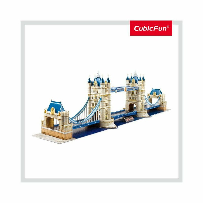 Cubic fun - puzzle 3d+brosura-tower bridge 120 piese