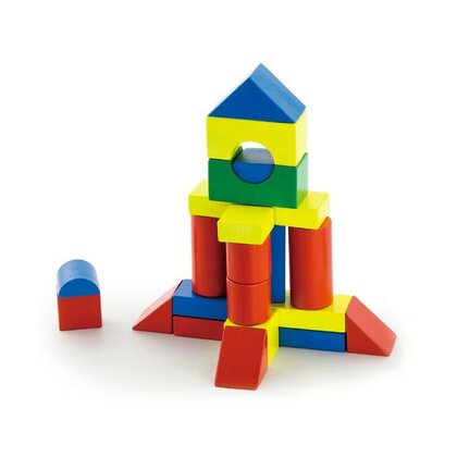Viga - Set de constructie Cuburi , 50 buc, 3.5 cm, Multicolor