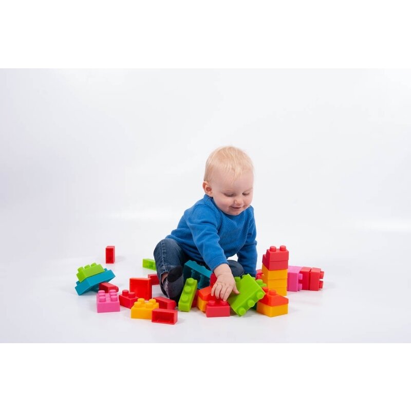 Tickit - cuburi 45 buc din plastic, multicolor
