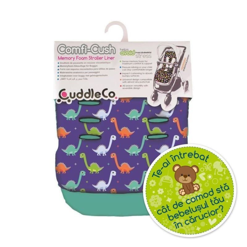 Cuddleco. - saltea carucior comfi-cush dinosaur fun