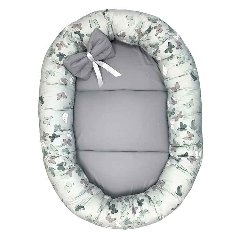 Deseda - cuib baby nest bebelusi forma ovala fluturasi gri