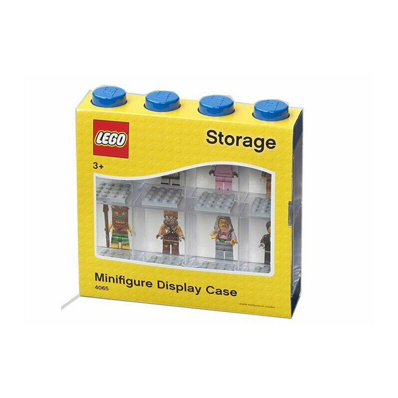 Cutie depozitare pentru 8 minifigurine, albastru