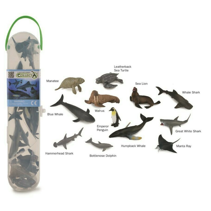 Collecta - cutie cu 12 minifigurine animale marine set 1