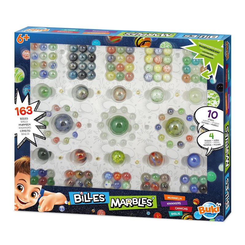 Buki france - cutie cu 163 bile colorate