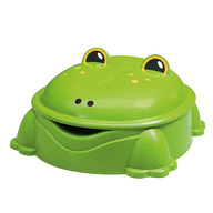 Cutie de nisip cu capac, Frog, Paradiso Toys, 84 x 92 x 38  cm,  Verde