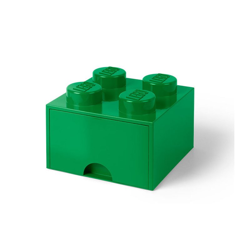 LEGO - Cutie depozitare 2x2 cu sertar, Verde