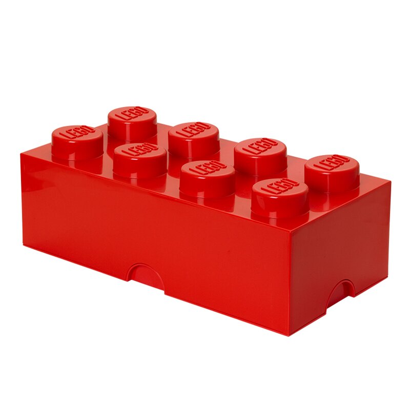 Cutie depozitare 2x4, rosu