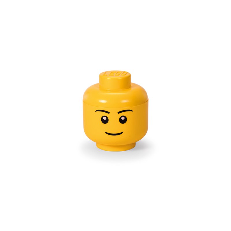 Lego - cutie depozitare s cap minifigurina baiat