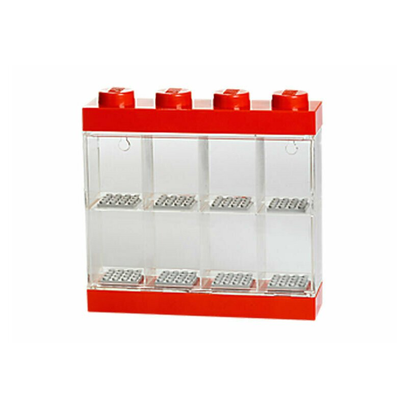 Cutie depozitare pentru 8 minifigurine, rosu