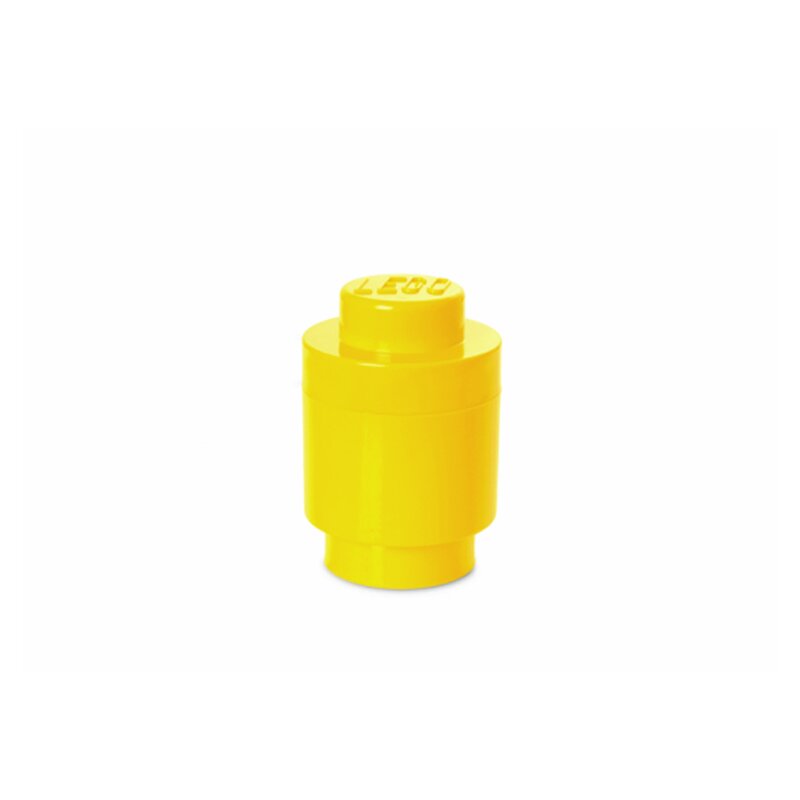 Cutie depozitare 1x1 rotunda, galben
