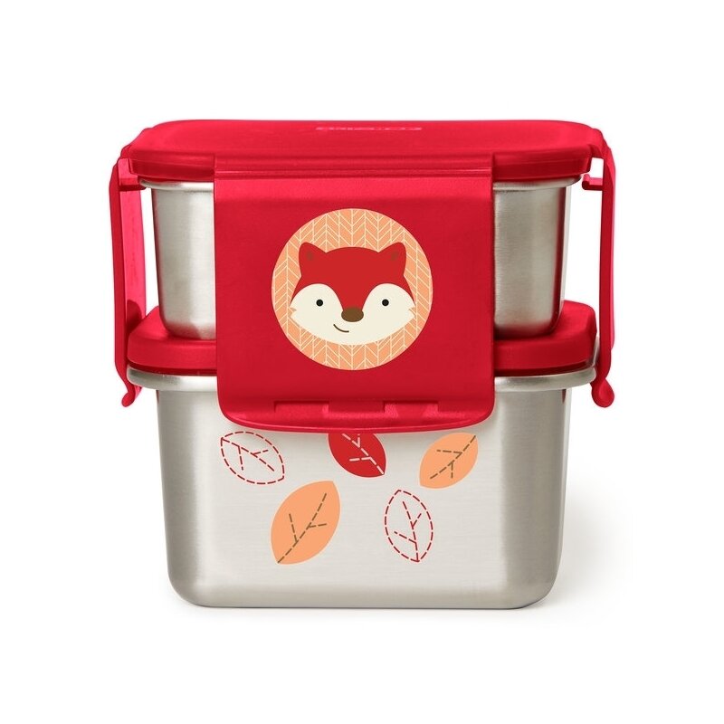 Skip hop - cutie sandwich din otel inoxidabil pentru pranz, vulpe