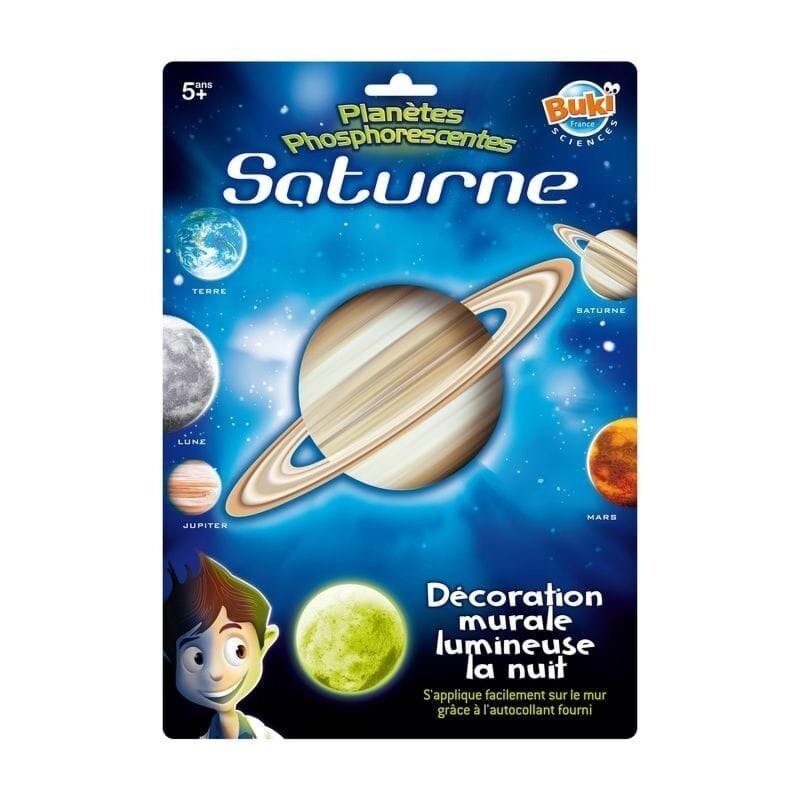 Buki france - decoratiuni de perete fosforescente, planeta saturn