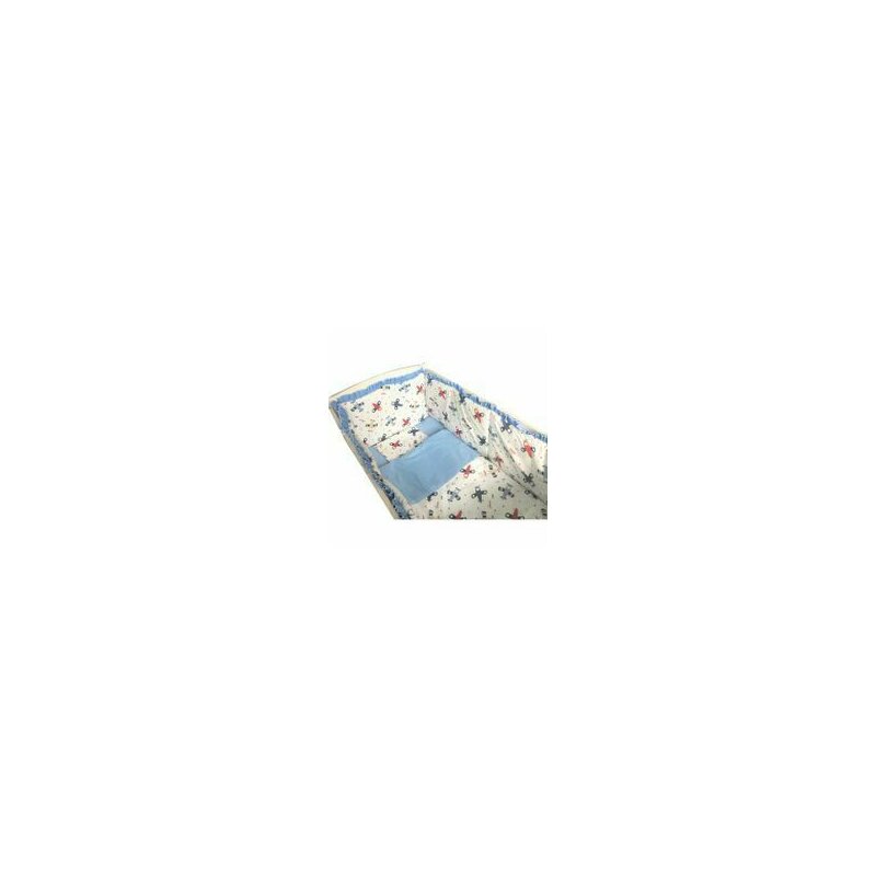 Deseda - lenjerie de pat bebelusi 120x60 cm cu aparatori laterale deseda somn lin