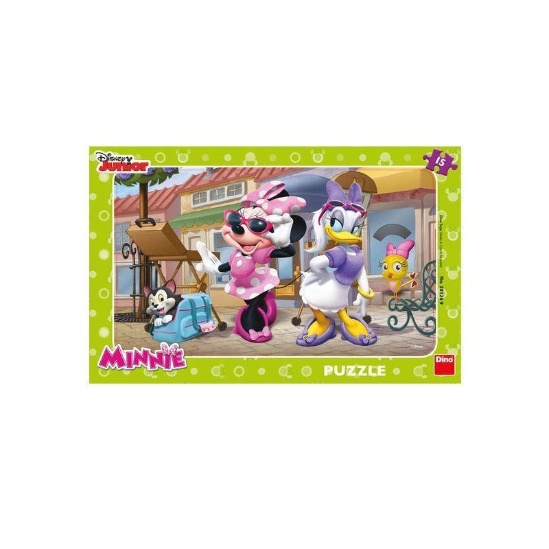 Dino - toys - puzzle minnie si daisy la plimbare 15 piese
