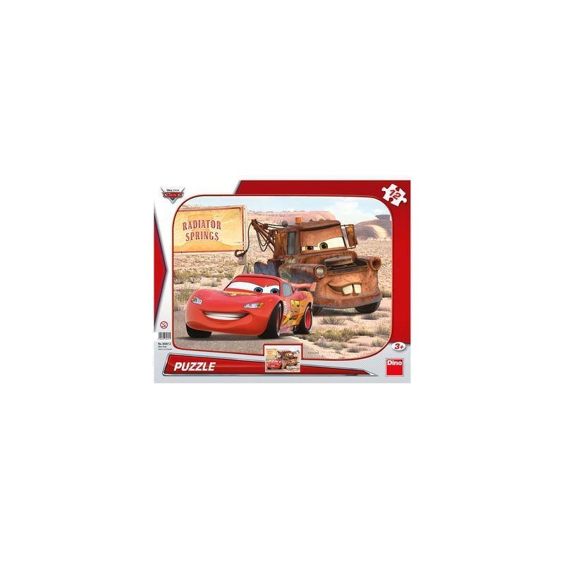 Dino - toys - puzzle peripetii cu lightning mcqueen 12 piese