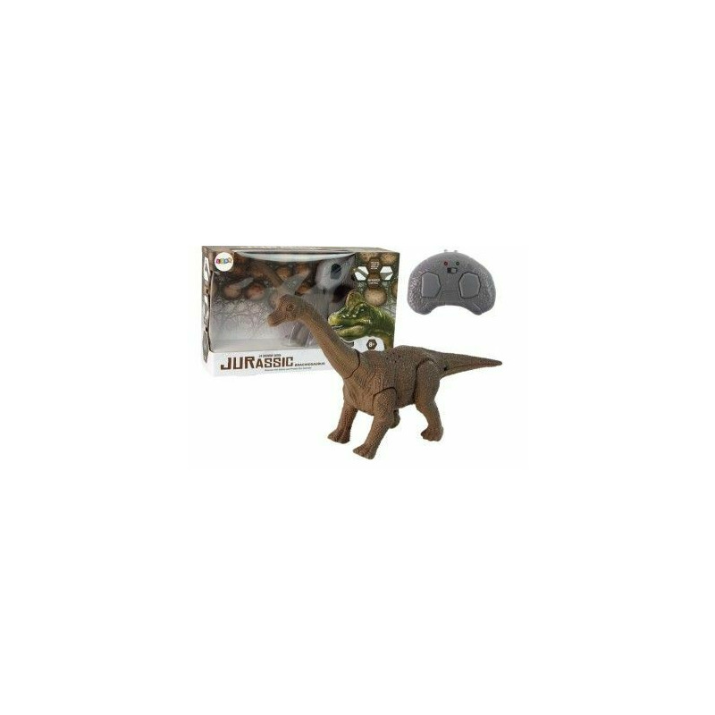 Dinozaur rc interactiv de jucarie, brachiosaurus cu telecomanda pentru copii, 12432