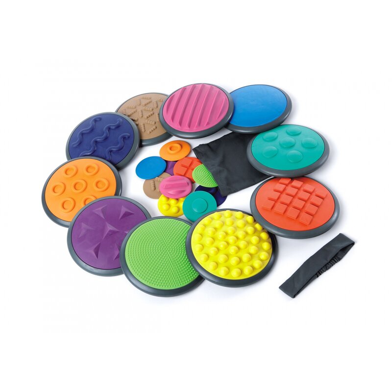 Gonge - jucarie de echilibru discuri tactile 10 perechi