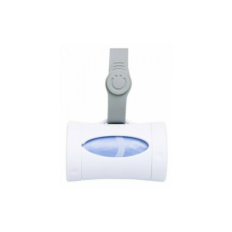 Ubbi - Dispenser portabil pentru pungute scutece On The Go alb