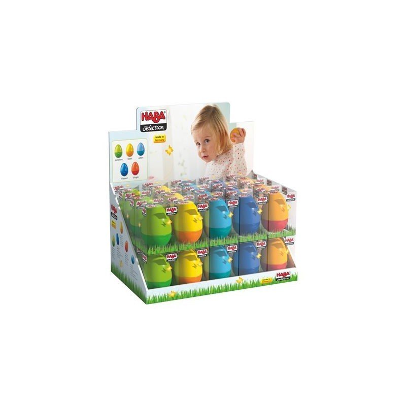 Haba - display cu oua muzicale din lemn, 2 ani+