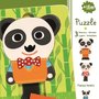 Djeco Puzzle straturi familia de panda - 1