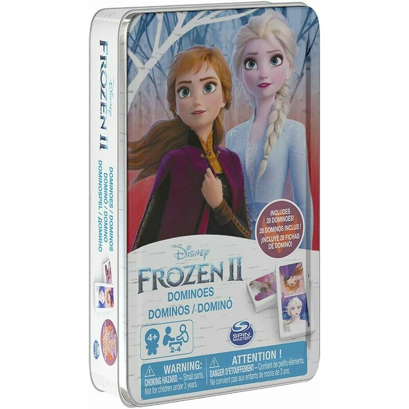 Spin master - domino , disney frozen 2, in cutie de metal