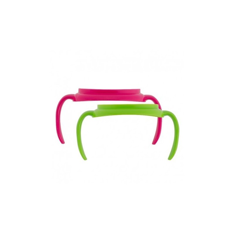 Dr. brown's - manere pentru canite tranzitie, 2 pack (bpa free) roz, verde