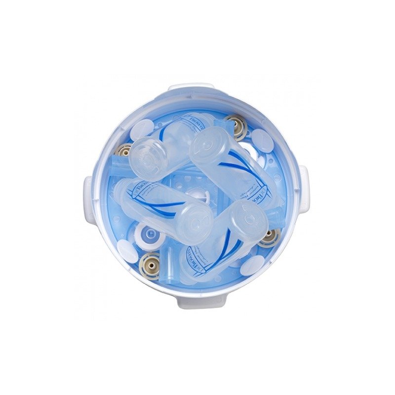 Dr. brown's - sterilizator cu aburi pentru cuptorul cu microunde (include 1 cleste)