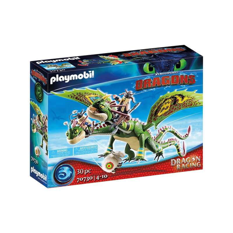 Playmobil - set de constructie cursa dragonilor - raffnut si tuffnut , dragons , cu barf si belch