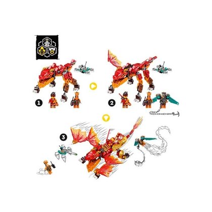 LEGO - Dragonul de foc EVO al lui Kai