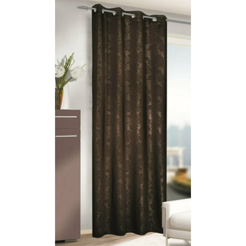 Draperie blackout, cu inele, L135 x H245, maro