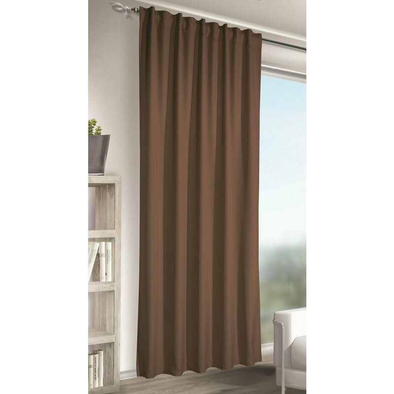 Draperie cu rejansa, banda multifunctionala, jakob, l140 x h245, maro