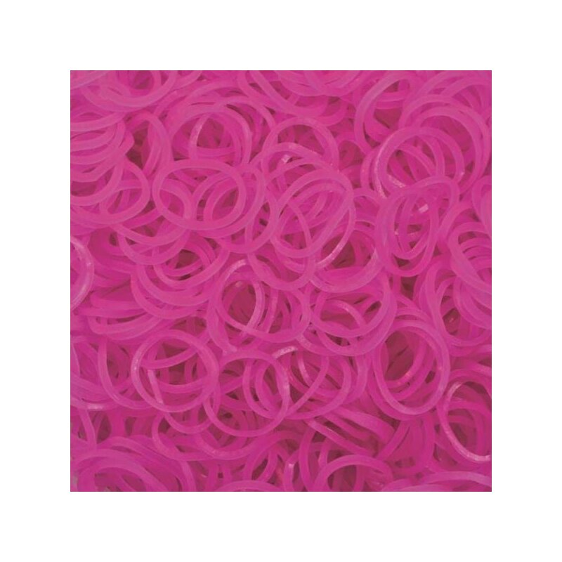 Rainbow loom - elastice jelly 600 buc, roz