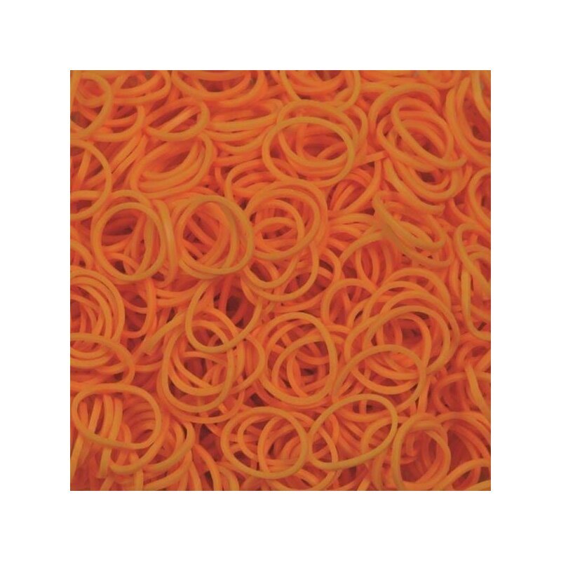 Rainbow loom - elastice neon 300 buc, portocaliu